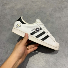 Giày 2hand superstar "mickey and minnie - flowers for you" gw2249 SIZE 38 2/3 pvn16073