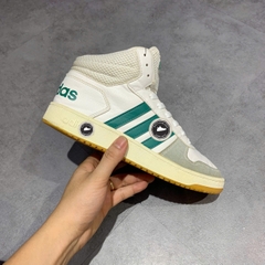 Giày 2hand adidas neo HOOPS 2.0 MID 'White Green' EE7385 SIZE 40 2/3 PVN17886