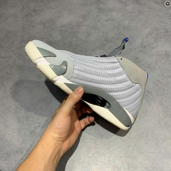 NIKE AIR JORDAN 14 RETRO 'WOLF GREY' 487471-004 SIZE 41 - GIÀY 2HAND CHÍNH HÃNG PVN17953