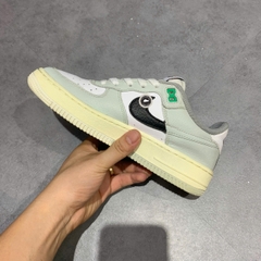 NIKE AIR FORCE 1 LOW LV8 2 'SPLIT LIGHT SILVER' DZ2660-001 SIZE 36.5 - GIÀY 2HAND CHÍNH HÃNG