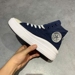 CONVERSE CHUCK TAYLOR ALL STAR MOVE HIGH 'ANODIZED METALS - OBSIDIAN' 570261C SIZE 37 - GIÀY 2HAND CHÍNH HÃNG