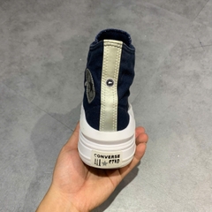 CONVERSE CHUCK TAYLOR ALL STAR MOVE HIGH 'ANODIZED METALS - OBSIDIAN' 570261C SIZE 37 - GIÀY 2HAND CHÍNH HÃNG