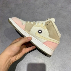 AIR JORDAN 1 MID SE GS 'PASTEL GRIND' – DJ0338 100 – SIZE 36 – GIÀY 2HAND CHÍNH HÃNG