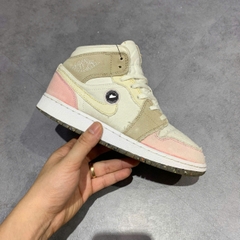AIR JORDAN 1 MID SE GS 'PASTEL GRIND' – DJ0338 100 – SIZE 36 – GIÀY 2HAND CHÍNH HÃNG