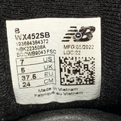 NEW BALANCE WMNS 452 ‘WHITE BLACK’ – WX452SB – SIZE 37.5 – GIÀY 2HAND CHÍNH HÃNG