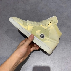 AIR JORDAN 1 MID LEMON YELLOW 6587‑200 SIZE 37.5 - GIÀY 2HAND CHÍNH HÃNG