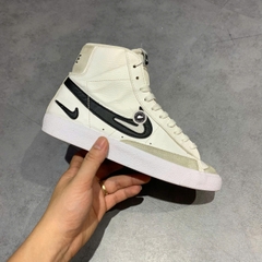 GIÀY NIKE BLAZER MID '77 GS FM PACK - WHITE BLACK DR7893-100 SIZE 37.5 - GIÀY 2HAND CHÍNH HÃNG