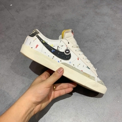 GIÀY NIKE BLAZER LOW '77 'PAINT SPLATTER' DJ1517-100 SIZE 42 - GIÀY 2HAND CHÍNH HÃNG PVN18269