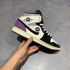 NIKE AIR JORDAN 1 MID SE VARSITY PURPLE 852542 105 SIZE 42.5 - GIÀY 2HAND CHÍNH HÃNG