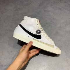 GIÀY NIKE BLAZER MID 77 VINTAGE WHITE BLACK 100 SIZE 43 - GIÀY 2HAND CHÍNH HÃNG