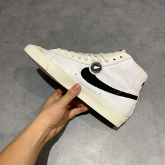 GIÀY NIKE BLAZER MID 77 VINTAGE WHITE BLACK 100 SIZE 43 - GIÀY 2HAND CHÍNH HÃNG