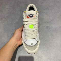 👟 NIKE BLAZER LOW '77 JUMBO 'WHITE BLACK' DN2158-101 SIZE 42 - GIÀY 2HAND CHÍNH HÃNG 👟