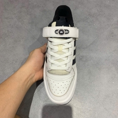 ADIDAS FORUM LOW WHITE BLACK FY7757 SIZE 40 GIÀY 2HAND CHÍNH HÃNG
