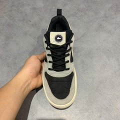 NIKE COURT BOROUGH LOW PREMIUM 'BLACK GREY SAIL' – 844881 005 – GIÀY 2HAND CHÍNH HÃNG