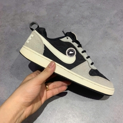 NIKE COURT BOROUGH LOW PREMIUM 'BLACK GREY SAIL' – 844881 005 – GIÀY 2HAND CHÍNH HÃNG