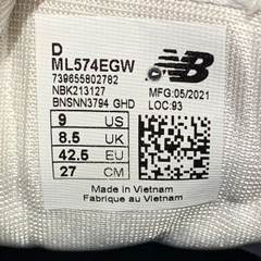 NEW BALANCE 574 'GREY NIMBUS CLOUD' ML574EGW – SIZE 42.5 – GIÀY 2HAND CHÍNH HÃNG
