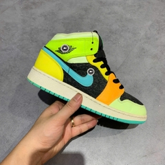 AIR JORDAN 1 MID SE 'AURORA GREEN' BQ6931-037 SIZE 37.5 GIÀY 2HAND CHÍNH HÃNG