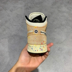 AIR JORDAN 1 MID SE 'BRUSHSTROKE' DA8006-100 SIZE 38.5 GIÀY 2HAND CHÍNH HÃNG