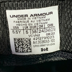 UNDER ARMOUR CURRY 2 RETRO GS 'IRON SHARPENS IRON' 3026053-100 SIZE 38 GIÀY 2HAND CHÍNH HÃNG