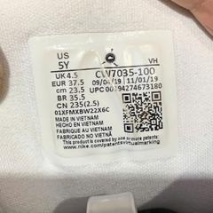 JORDAN LOW “WHITE” - CW7035 100 SIZE 37.5 GIÀY 2HAND CHÍNH HÃNG