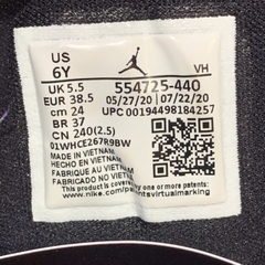 NIKE AIR JORDAN 1 MID GS RACER BLUE - 554725 440 SIZE 38.5 GIÀY 2HAND CHÍNH HÃNG