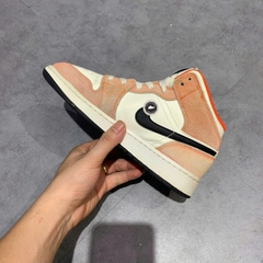 NIKE AIR JORDAN 1 MID SE GS “TAXI ORANGE” - DV1336 800 SIZE 37.5 GIÀY 2HAND CHÍNH HÃNG