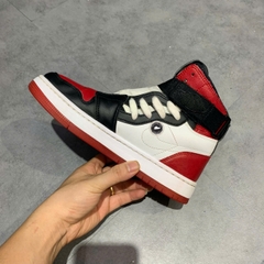 NIKE AIR JORDAN 1 MID GS “WHITE GYM RED” - AV4052 106 SIZE 38 GIÀY 2HAND CHÍNH HÃNG