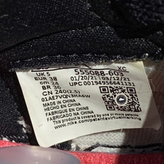 JORDAN 1 RETRO HIGH OG LIGHT FUSION RED 555088-603 SIZE 38 GIÀY 2HAND CHÍNH HÃNG