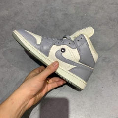 AIR JORDAN 1 MID 'STEALTH' BQ6472-115 SIZE 37.5 GIÀY 2HAND CHÍNH HÃNG
