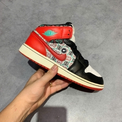 NIKE AIR JORDAN 1 MID SE “WHITE BLACK MULTI-COLOR” - DM1208 150 SIZE 39 GIÀY 2HAND CHÍNH HÃNG