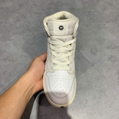 AIR JORDAN 1 MID 'TRIPLE WHITE' 554725-129 SIZE 38 GIÀY 2HAND CHÍNH HÃNG