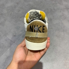 NIKE BLAZER LOW '77 JUMBO 'WHITE KHAKI' DZ2772-121 SIZE 42 GIÀY 2HAND CHÍNH HÃNG