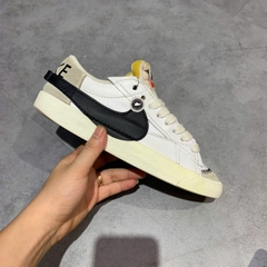 NIKE BLAZER LOW '77 JUMBO WHITE BLACK DN2158-101 SIZE 42 GIÀY 2HAND