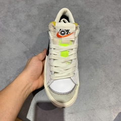 NIKE BLAZER LOW '77 JUMBO WHITE BLACK DN2158-101 SIZE 42 GIÀY 2HAND