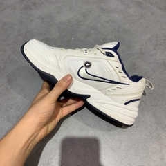 NIKE AIR MONARCH IV 'WHITE/NAVY' 415445-102 SIZE 42.5 GIÀY 2HAND CHÍNH HÃNG