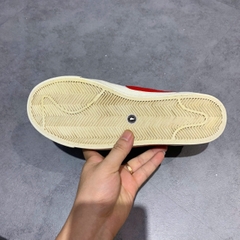 NIKE BLAZER LOW 77 JUMBO GREY RED SIZE 42 GIÀY 2HAND CHÍNH HÃNG