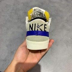 NIKE BLAZER LOW '77 JUMBO WHITE OLD ROYAL DQ8768-100 SIZE 40.5 GIÀY 2HAND CHÍNH HÃNG