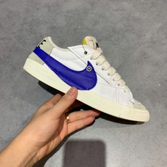 NIKE BLAZER LOW '77 JUMBO WHITE OLD ROYAL DQ8768-100 SIZE 40.5 GIÀY 2HAND CHÍNH HÃNG
