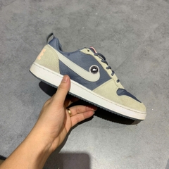 NIKE COURT BOROUGH LOW PREMIUM 'ARMORY BLUE' 861533-400 SIZE 40.5 GIÀY 2HAND