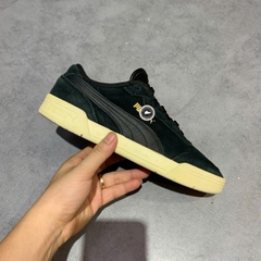 PUMA CARACAL SUEDE 'BLACK WHITE GOLD' 370304-12 SIZE 40 GIÀY 2HAND CHÍNH HÃNG