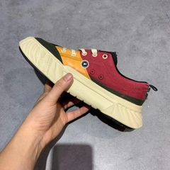 FILA CANVAS LOW NONSLIP DURABLE SHOES 'BLUE GREEN ORANGE' F12M322301FMR SIZE 40.5 GIÀY 2HAND CHÍNH HÃNG