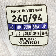 MIZUNO SPARK 3 'WHITE/GOLDEN' K1GR180321 SIZE 40.5 GIÀY 2HAND CHÍNH HÃNG