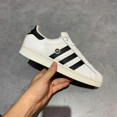 ADIDAS SUPERSTAR "FOOTWEAR WHITE/CORE BLACK" EG4958 SIZE 40 GIÀY 2HAND CHÍNH HÃNG