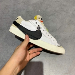 NIKE BLAZER LOW '77 JUMBO 'WHITE BLACK' DN2158-101 SIZE 40.5 GIÀY 2HAND