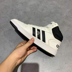 ADIDAS HOOPS 2.0 MID 'WHITE BLACK' – SIZE 41 1/3 – GIÀY 2HAND CHÍNH HÃNG