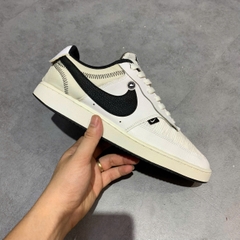 NIKE COURT VISION LOW PREMIUM 'WHITE/BLACK' CD5464-101 SIZE 42.5 – GIÀY 2HAND CHÍNH HÃNG