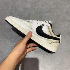 NIKE COURT VISION LOW PREMIUM 'WHITE/BLACK' CD5464-101 SIZE 42.5 – GIÀY 2HAND CHÍNH HÃNG