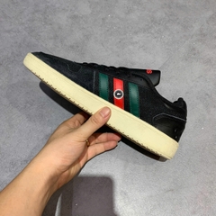 ADIDAS HOOPS 2.0 'BLACK SCARLET GREEN' FY5208 SIZE 41 1/3 GIÀY 2HAND