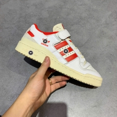ADIDAS FORUM 84 LOW WHITE CREAM RED GY5848 SIZE 41 1/3 GIÀY 2HAND
