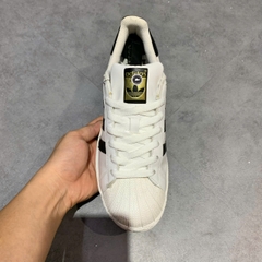 ADIDAS SUPERSTAR WHITE BLACK C77124 SIZE 41 1/3 GIÀY 2HAND CHÍNH HÃNG